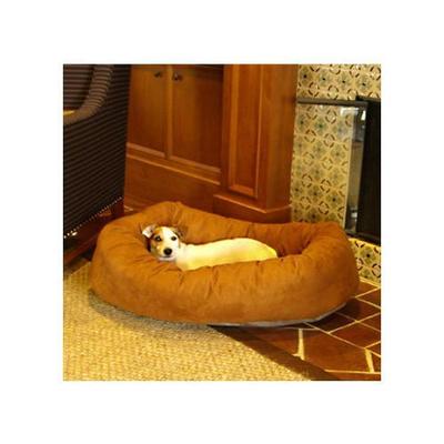 32 Rust Suede Bagel Dog Bed By Majestic Pet Products