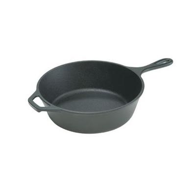 Lodge 12-in Round Cast Iron Seasoned Skillet, 3.25-in Deep