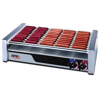 APW Wyott XPERT Series 36" W Flat HotRod Roller Grills With Bun Drawer (HRS-50S) - Stainless Steel