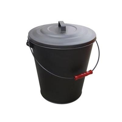 Ash Bucket W/ Lid 16.5"h X 13.8"d Lawn And Garden