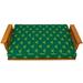 College Covers NCAA Box Cushion Futon Slipcover Cotton in Green | 6 H x 75 W x 54 D in | Wayfair OREFC