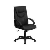 Flash Furniture Executive Leather Office Chair with Arms, Black screenshot. Chairs directory of Office Furniture.