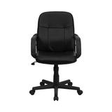 Flash Furniture Mid-Back Manager Chair with Arms, Black screenshot. Chairs directory of Office Furniture.
