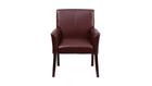 Flash Furniture Leather Executive Side Chair or Reception Chair with Mahogany Legs, Burgundy