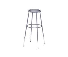 National Public Seating 6430H 31-38.5" Adj. Stool with a Vinyl Upholstered Seat