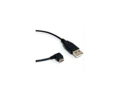 StarTech Micro USB Cable A to Right Angle Micro B, 1', Black
