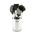 All-Clad Professional Tools 5 Piece Assorted Kitchen Utensil Set Nylon/Stainless Steel in Black/Gray | Wayfair 011644900878