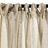 Linen Sheer Tie Top Drapery Panel - Natural, 54"W x 108"L - Ballard Designs Natural 54"W x 108"L - Ballard Designs