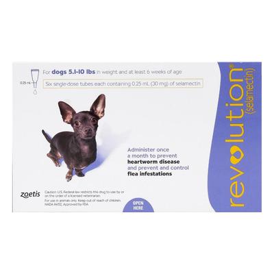 Revolution For Very Small Dogs 5.1-10 Lbs (Purple) 6 Doses