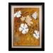 Acura Rugs White Heaven Flower Framed Painting Canvas in Green/White | 46 H x 34 W x 2.5 D in | Wayfair HF0469