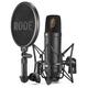 RØDE NT1 Großmembran-XLR Kondensatormikrofon mit Nierencharakteristik, Dämpfung, Popfilter für Musikproduktion, Gesangsaufnahmen, Streaming und Podcasting, Schwarz