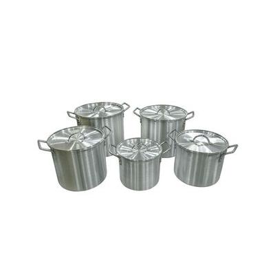 Aluminum Stock Pot Set 8 12 16 20 And 24 qt. Cast Iron & Cooking Supplies