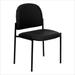 Black Vinyl Comfortable Stackable Steel Side Chair - BT-515-1-VINYL-GG