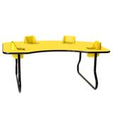 Toddler Tables Kid's 4 Seat Activity/Feeding Table Laminate/Metal in Yellow | 27 H in | Wayfair TT4-YEL-YL-STD