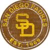 San Diego Padres 24'' Round Heritage Logo Sign