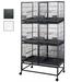 Tucker Murphy Pet™ Chipper 68" Iron Flat Breeder Bird Cage Iron in Black | 68 H x 20 W x 40 D in | Wayfair CEF0FE70C0B24963BF94748FC429C91B