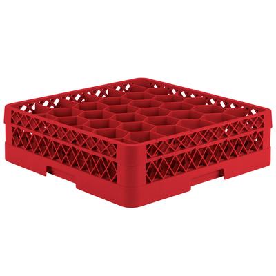Vollrath TR12H Traex® Rack Max Full-Size Red 30-Compartment 4 13/16" Glass Rack