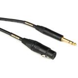 Mogami Gold TRSXLRF-06 Balanced XLR Female to 1/4-inch TRS Male Patch Cable - 6 foot