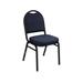 National Public Seating Series 9200 Dome-Back Stacker Chair 9200 Series Frame: Black Sandtex, Uphols