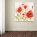 House of Hampton® Red Poppy Memory' Painting Print on Wrapped Canvas Canvas | 24 H x 24 W x 2 D in | Wayfair SG5682-C2424GG