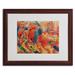 Trademark Fine Art "The City Rises 1911" by Umberto Boccioni Framed Painting Print Canvas | 11 H x 14 W x 0.5 D in | Wayfair BL01238-W1114MF