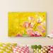Trademark Fine Art "Pink Poppy Field" by Sheila Golden Painting Print on Wrapped Canvas Canvas | 16 H x 24 W x 2 D in | Wayfair SG5675-C1624GG