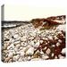 ArtWall 'A Pebble Beach' by Linda Parker Photographic Print on Wrapped Canvas Canvas | 18 H x 14 W x 2 D in | Wayfair Lpar-060-18x14-w