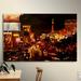 ArtWall 'Las Vegas' by Martina & Markus Bleichner Painting Print on Wrapped Canvas Metal in Brown/Orange | 32 H x 48 W x 2 D in | Wayfair