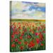 ArtWall 'Poppies' by Michael Creese Painting Print on Wrapped Canvas in Green/Red | 18 H x 14 W x 2 D in | Wayfair Creese-038-18x14-w