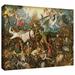 ArtWall The Fall of the Rebel Angels by Pieter Bruegel - Painting Print on Wrapped Canvas in White | 36 H x 48 W x 2 D in | Wayfair
