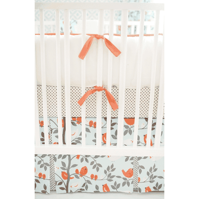 New Arrivals Feather Your Nest in Aqua 4 Piece Baby Crib Bedding Set