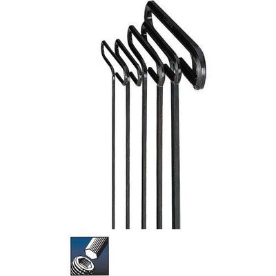 Eklind Standard Grip Hex T-Key Set, 6 inch Series, 5 keys: 2.5 to 6 mm& Pouch