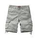 Matchstick Men's Twill Cargo Shorts#S3612 (S3612 Light Grey,XL/34)