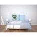 Noyo Home Panel Headboard Upholstered/Cotton in Black | 35 H x 76 W x 2 D in | Wayfair BlueWall_K_Set