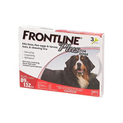 Frontline Plus for Extra Large Dogs over 89 lbs (Red) 6 Doses