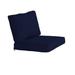 Seat & Back Box Edge Cushion Set - 27" x 24.5" - Box Edge, Canvas Navy Sunbrella - Ballard Designs Canvas Navy Sunbrella - Ballard Designs