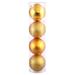 Vickerman 35349 - 10" Antique Gold Shiny Matte Glitter Sequin Ball Christmas Tree Ornament (4 pack) (N592530DA)