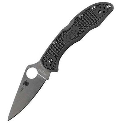 Spyderco Delica 4 Flat Ground Plain Edge Lightweight FRN Knife