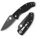 Spyderco Tenacious Black G-10 Folding Knife, Black Blade, Plain Edge