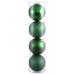 Vickerman 35220 - 8" Emerald Shiny Matte Glitter Sequin Ball Christmas Tree Ornament (4 pack) (N592024DA)