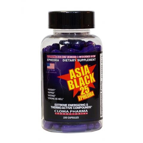 Cloma Pharm Asia Black 25 with 25mg of Ephedra