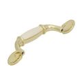 Amerock Allison Polished Brass 3 Center to Center Arch Pull Metal in White/Yellow | 0.8125 W in | Wayfair 245WPB