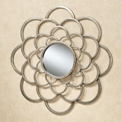 Rosalbra Mirrored Wall Art Platinum , Platinum