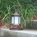 Brown Solar Powered Integrated LED Metal Pathway Light Metal Starlite Garden and Patio Torche Co | 15 H x 7 W x 7 D in | Wayfair SLASFG