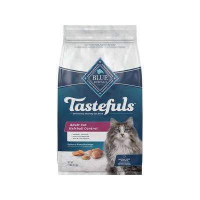 Blue Buffalo Tastefuls Hairball Control Natural Chicken & Brown Rice Recipe Adult Dry Cat Food, 7-lb bag