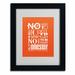Trademark Fine Art "No Need to Sparkle I" by Megan Romo Framed Textual Art Canvas | 14 H x 11 W x 0.5 D in | Wayfair MR0091-B1114MF