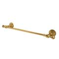 Allied Brass Retro Wave Wall Mounted Towel Bar Metal in Yellow | 3 H x 3.5 D in | Wayfair RW-31/36-PB