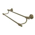 Allied Brass Retro Wave Double 24" Wall Mounted Towel Bar Metal in Yellow | 5 H x 7 D in | Wayfair RW-72/24-ABR