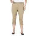 Women's Comfort Fit Capris With Extended Tab Waist