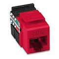 Leviton 5G108-RC5 Category 5e QuickPort Snap-In Connector - Crimson Red